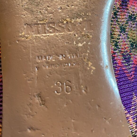 Missoni Made in Italy Chevron Ballet Flats Classic Comfort! - Picture 6 of 9